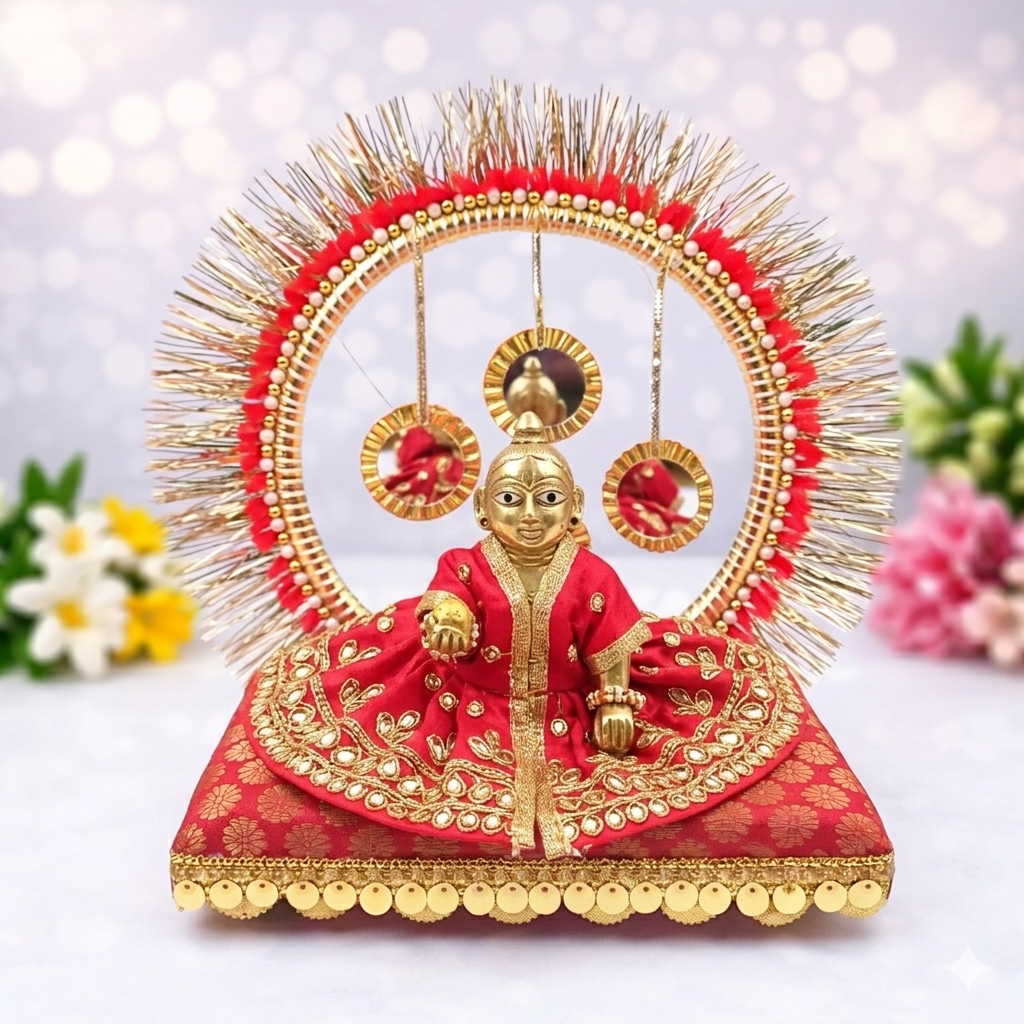 Royal Mirror Design Singhasan