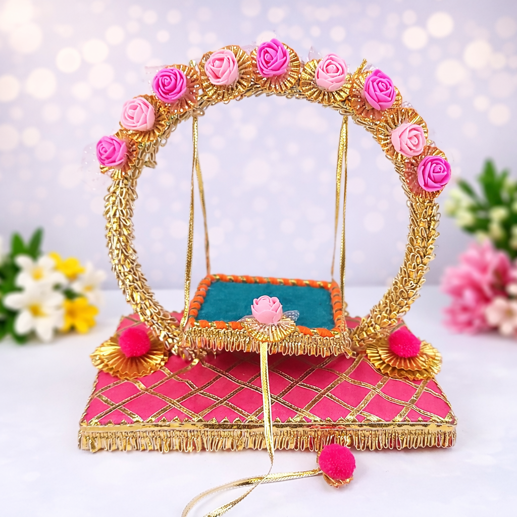 Floral Jhula Style Singhasan