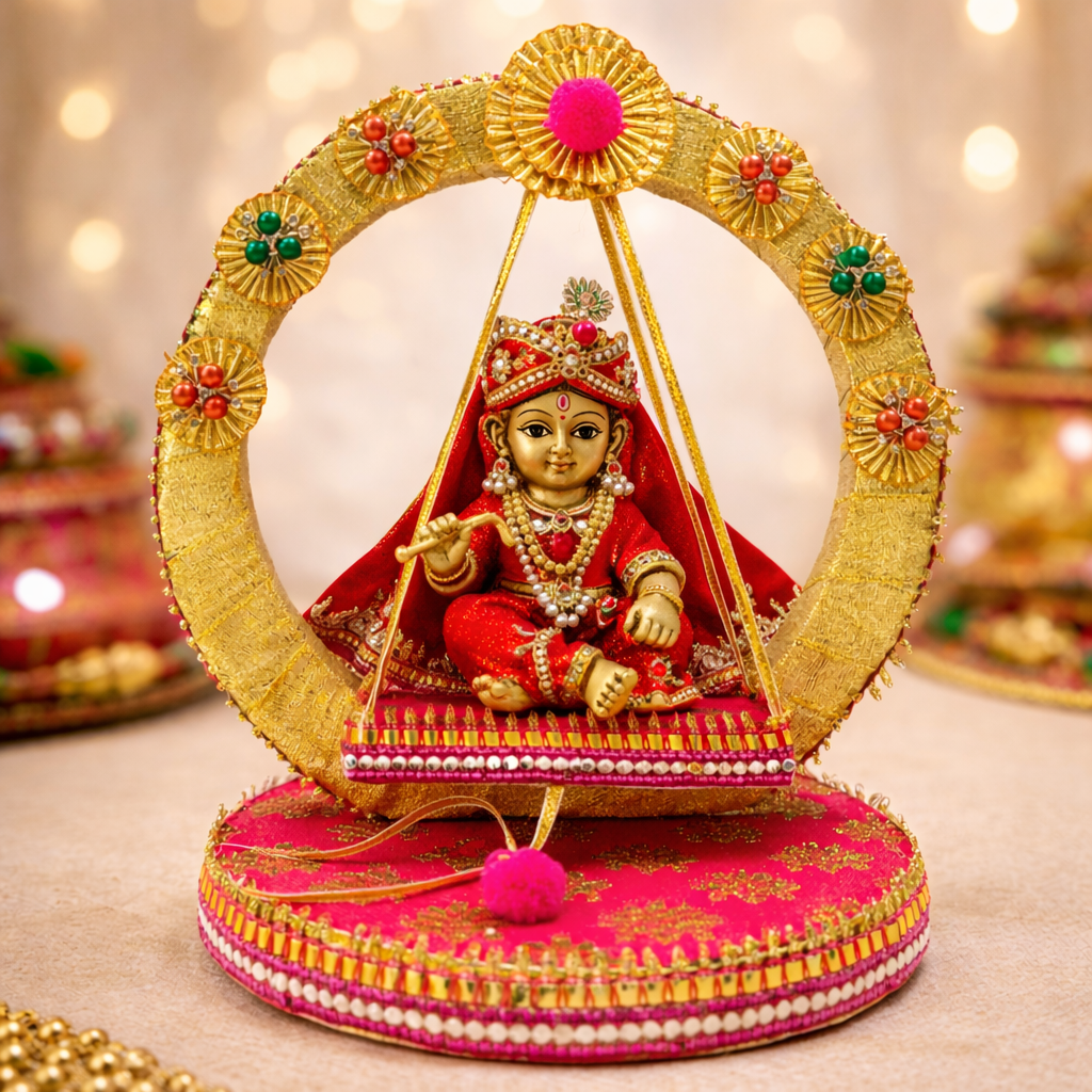Decorative Laddu Gopal Jhula Stand