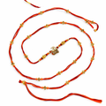 Orange Thread Om Shivling Rakhi