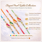 Designer Meenakari Mango Rakhi - Pack of 4