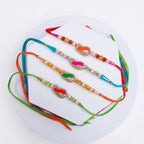 Designer Meenakari Mango Rakhi - Pack of 4