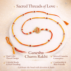 Ganesha Rakhi with Pearl Beads