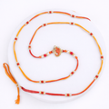 Ganesha Rakhi with Pearl Beads