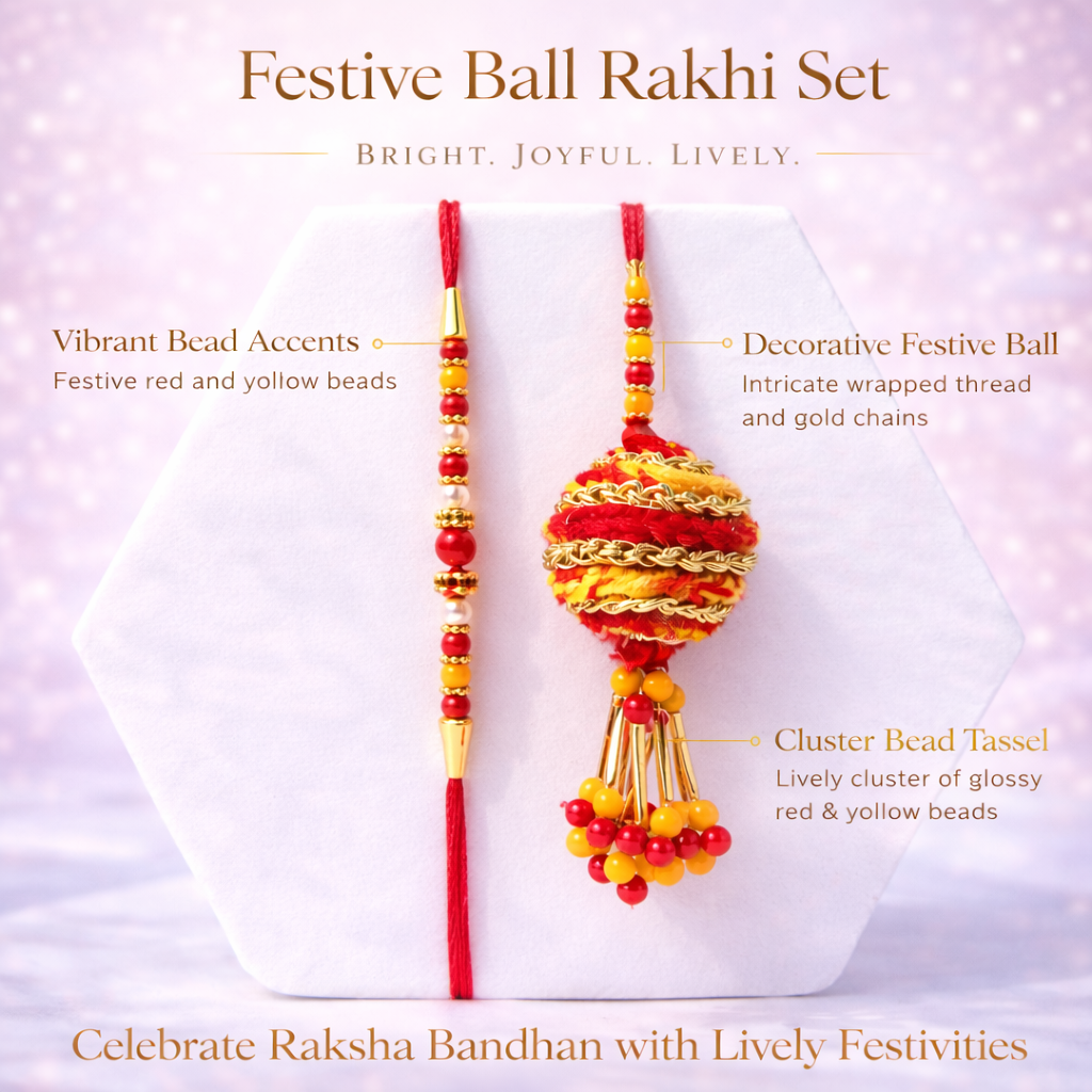 Red & Yellow Traditional Bhaiya Bhabhi Set