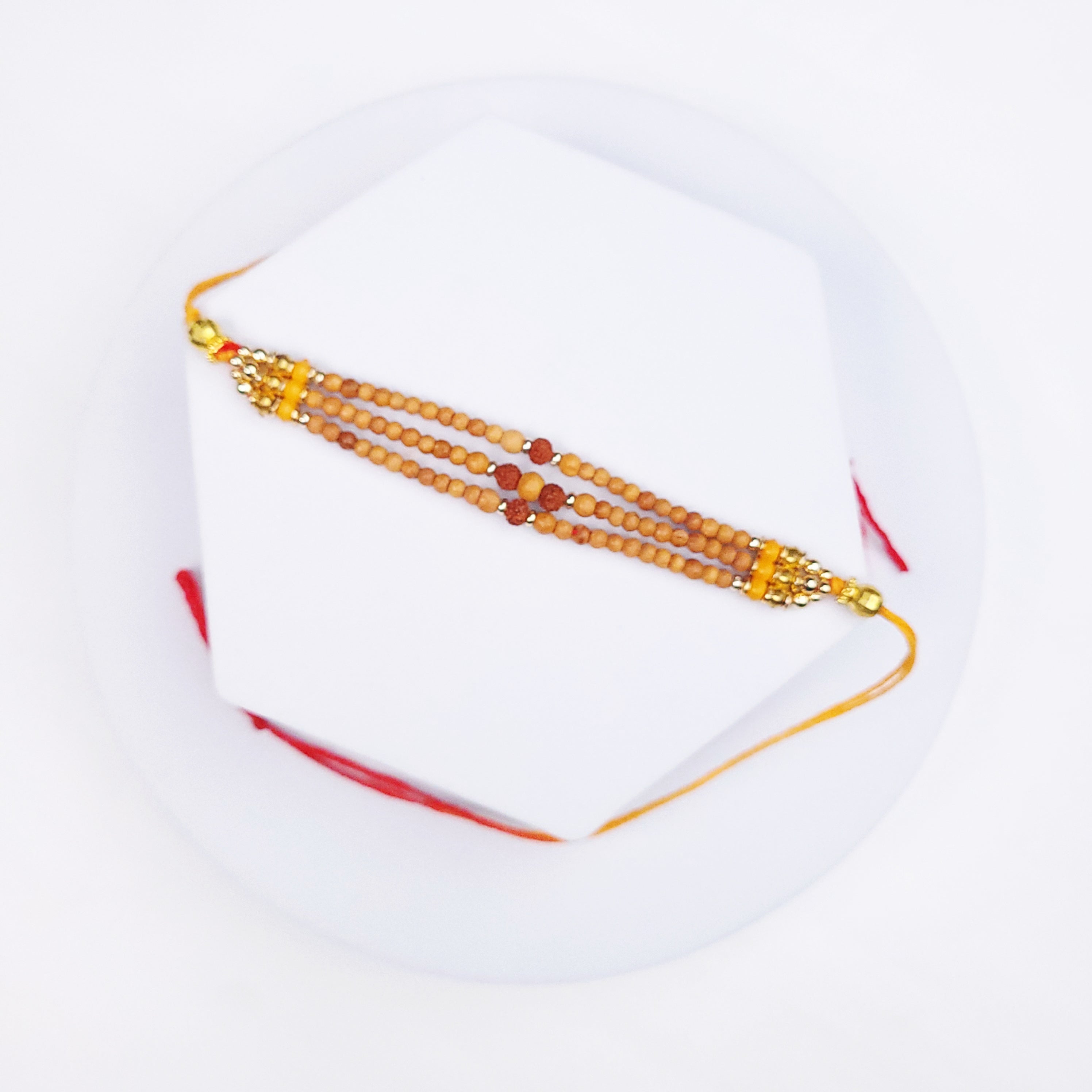 Triple Strand Sandalwood Rakhi