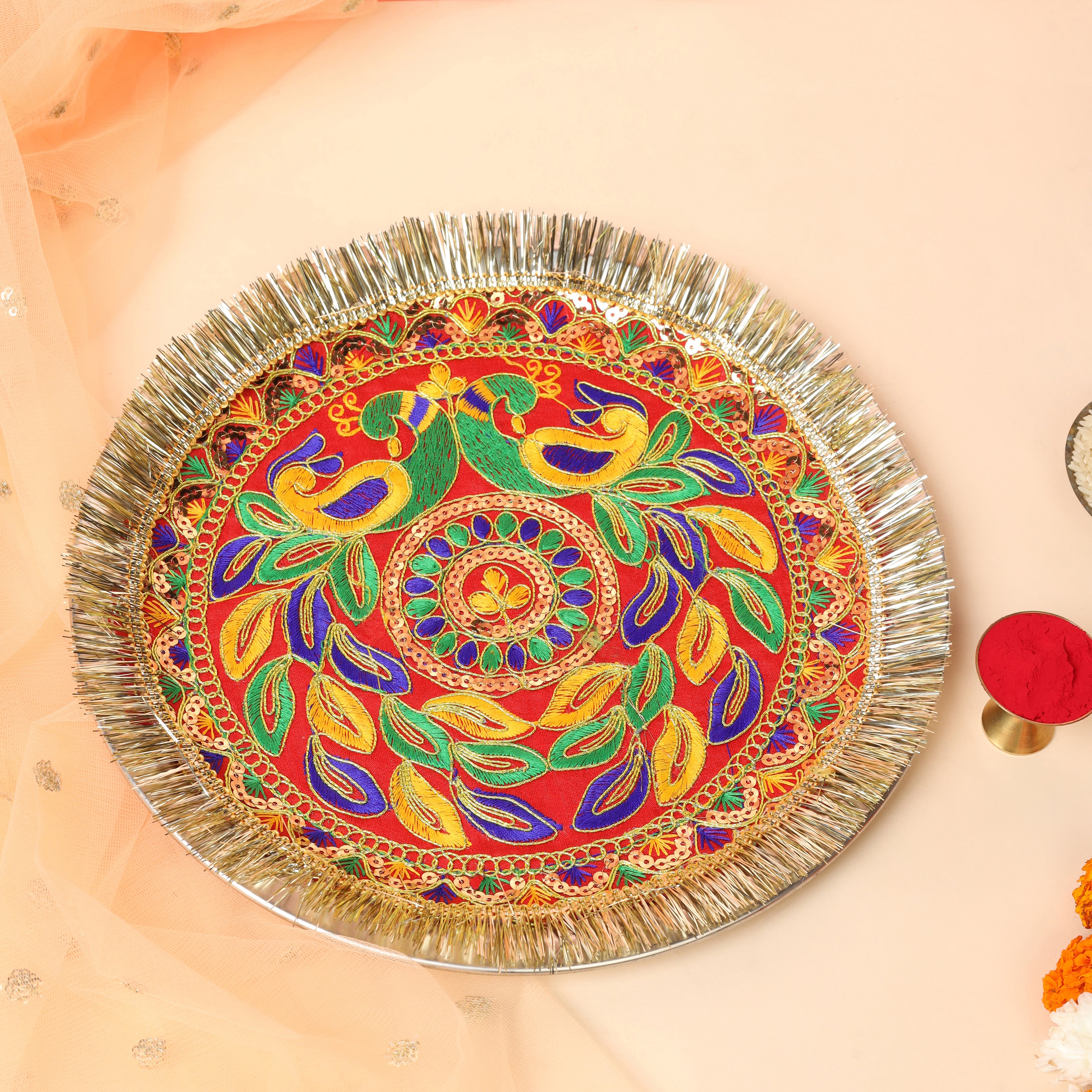 Mayur Design Karwa Chauth Pooja Thali Set