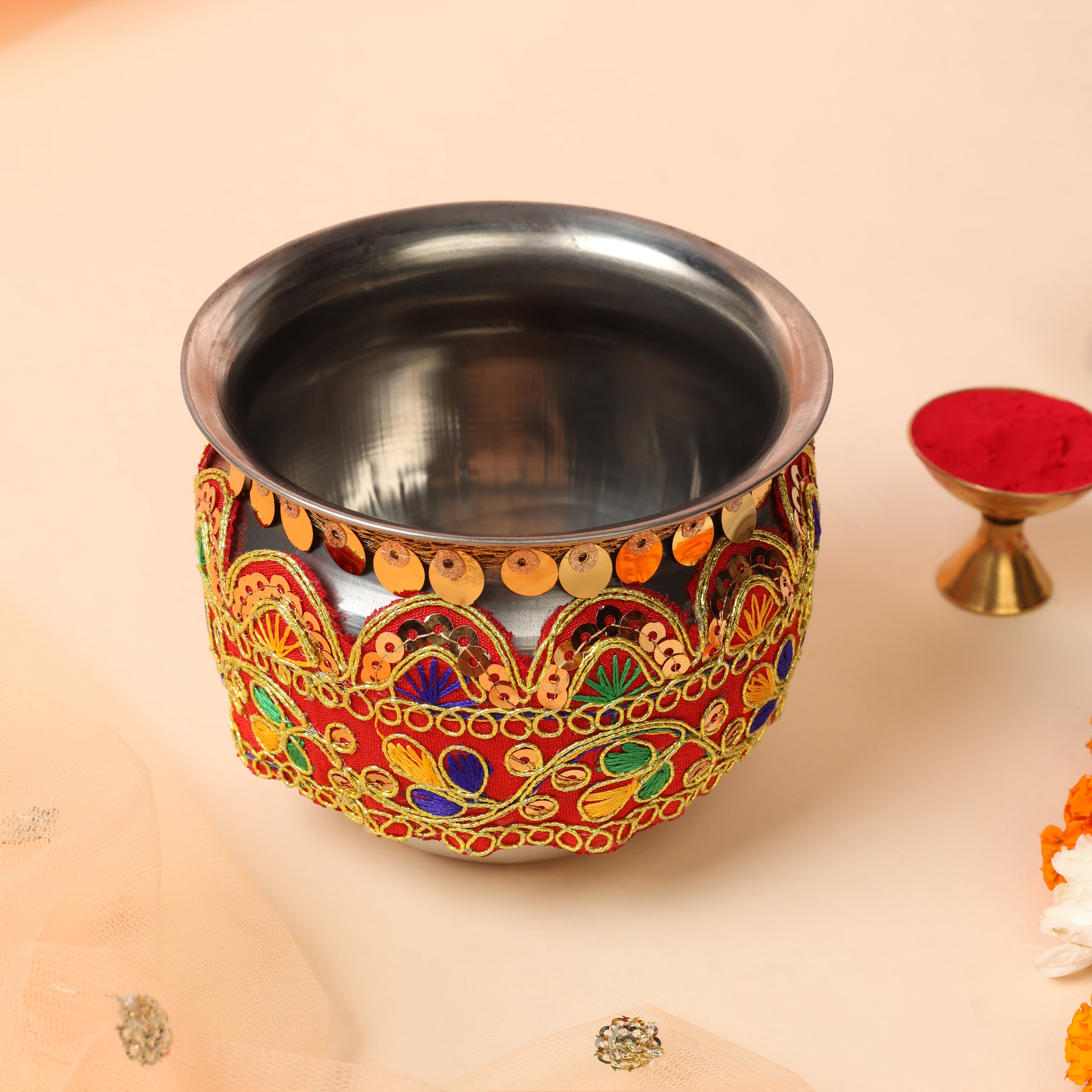Mayur Design Karwa Chauth Pooja Thali Set