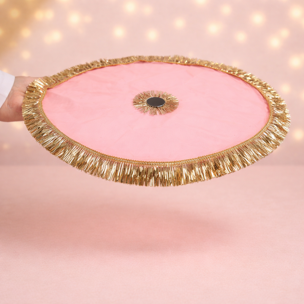 Premium Karwa Chauth Thal Cover with Mirror