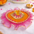 Shahi Kesari Poshak for Laddu Gopal