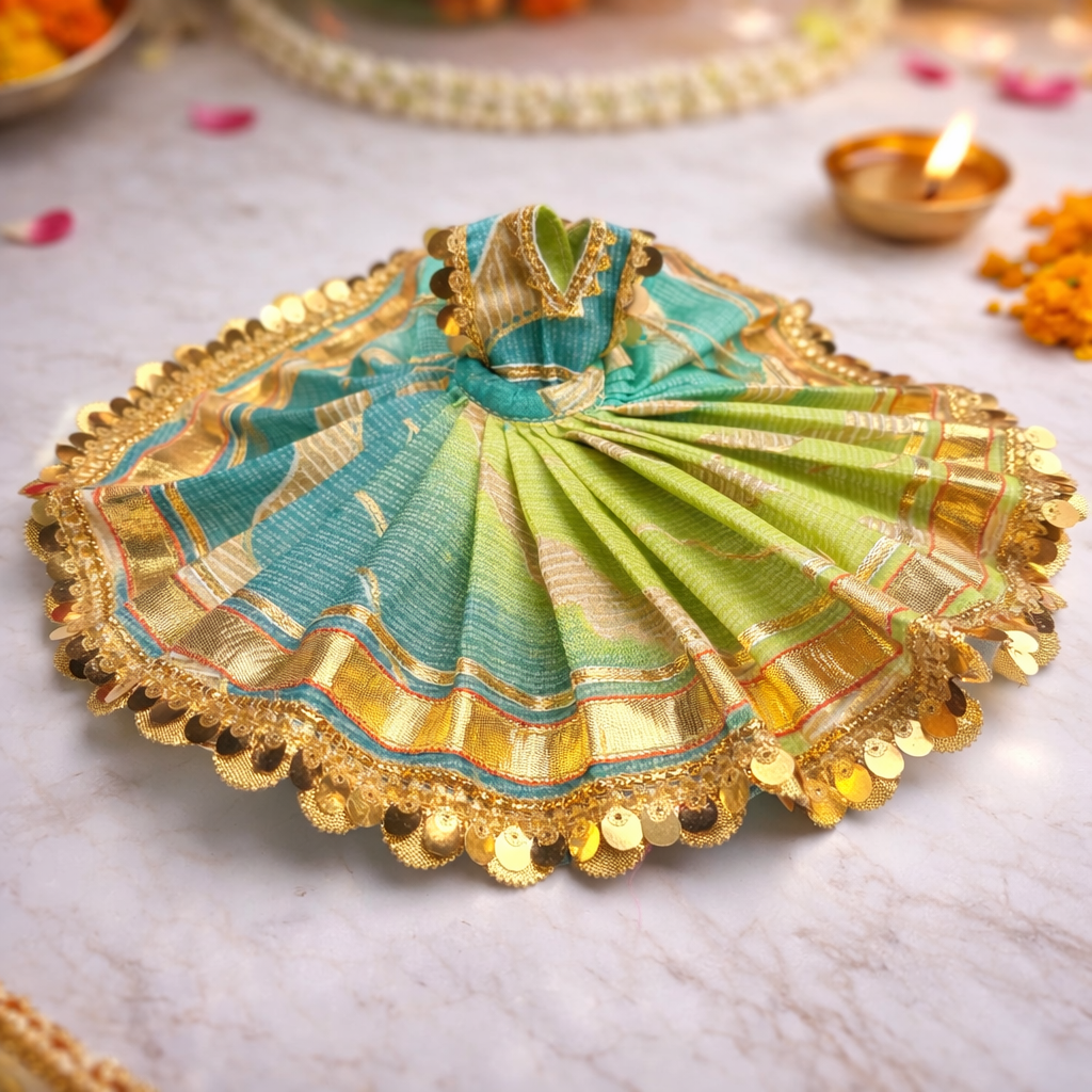 Shahi Green Laddu Gopal Poshak