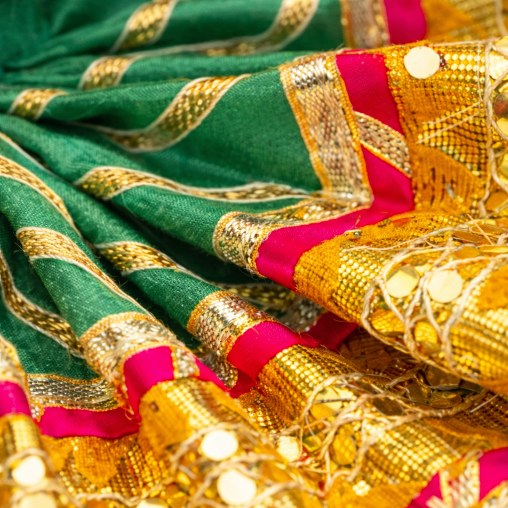 Laddu Gopal Silk Green Designer Dress