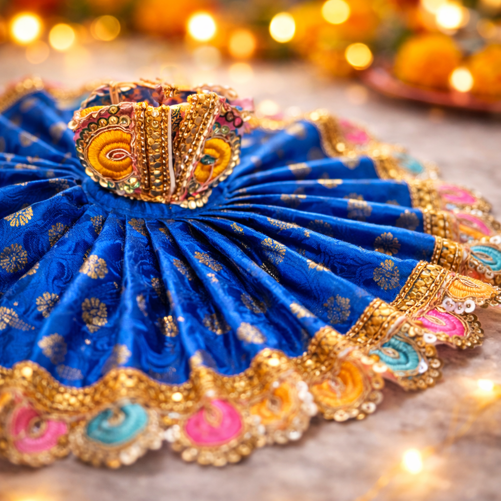 Royal Blue Laddu Gopal Poshak