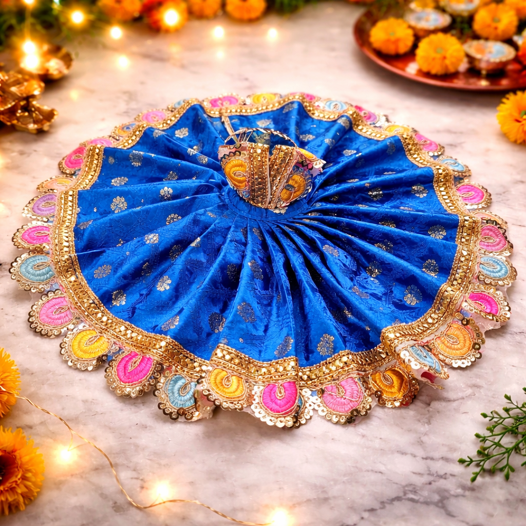 Royal Blue Laddu Gopal Poshak