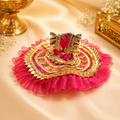 Laddu Gopal Pink & Gold Elegance Dress
