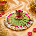 Laddu Gopal Green & Pink Elegance