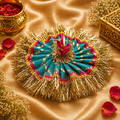 Laddu Gopal Teal & Pink Elegance