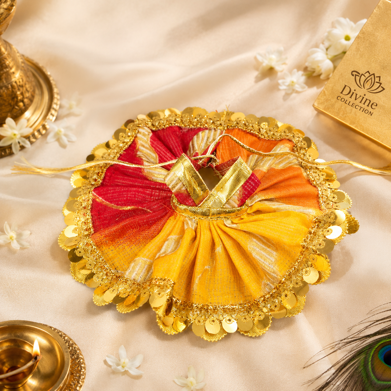 Laddu Gopal Red & Yellow Elegance