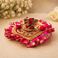 Laddu Gopal Pink & Gold Elegance