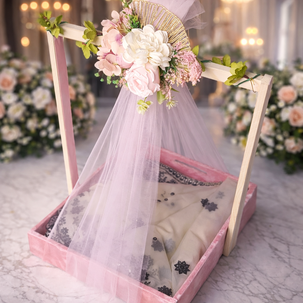 Premium Floral Wedding Trousseau Packaging – Elegant Bridal Gift Display