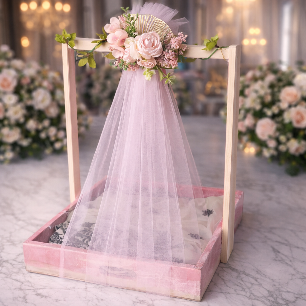 Premium Floral Wedding Trousseau Packaging – Elegant Bridal Gift Display