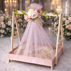 Luxury Floral Trousseau Display Tray – Elegant Bridal Gift