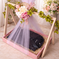 Luxury Floral Bridal Trousseau Tray – Premium Wedding Gift Hamper & Saree Display