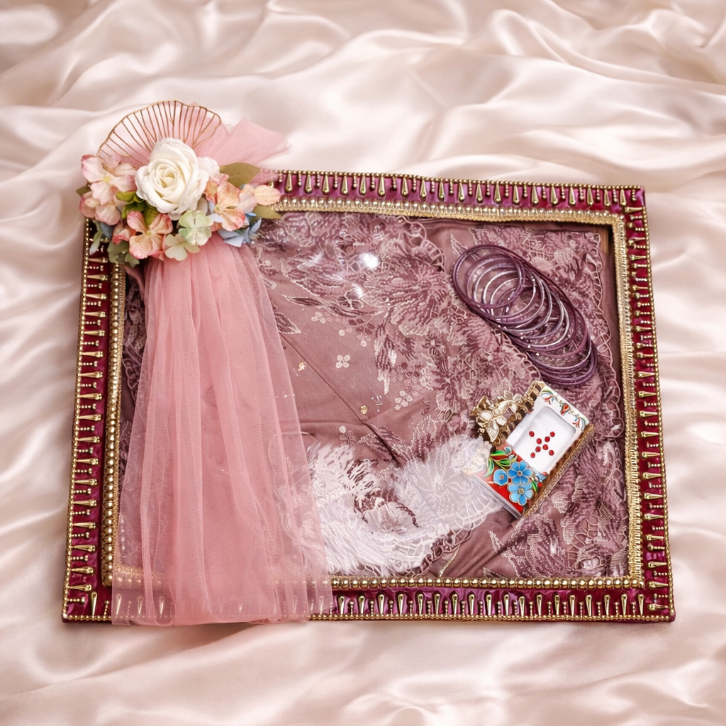 Bridal Trousseau Packing Tray Set for Indian Wedding