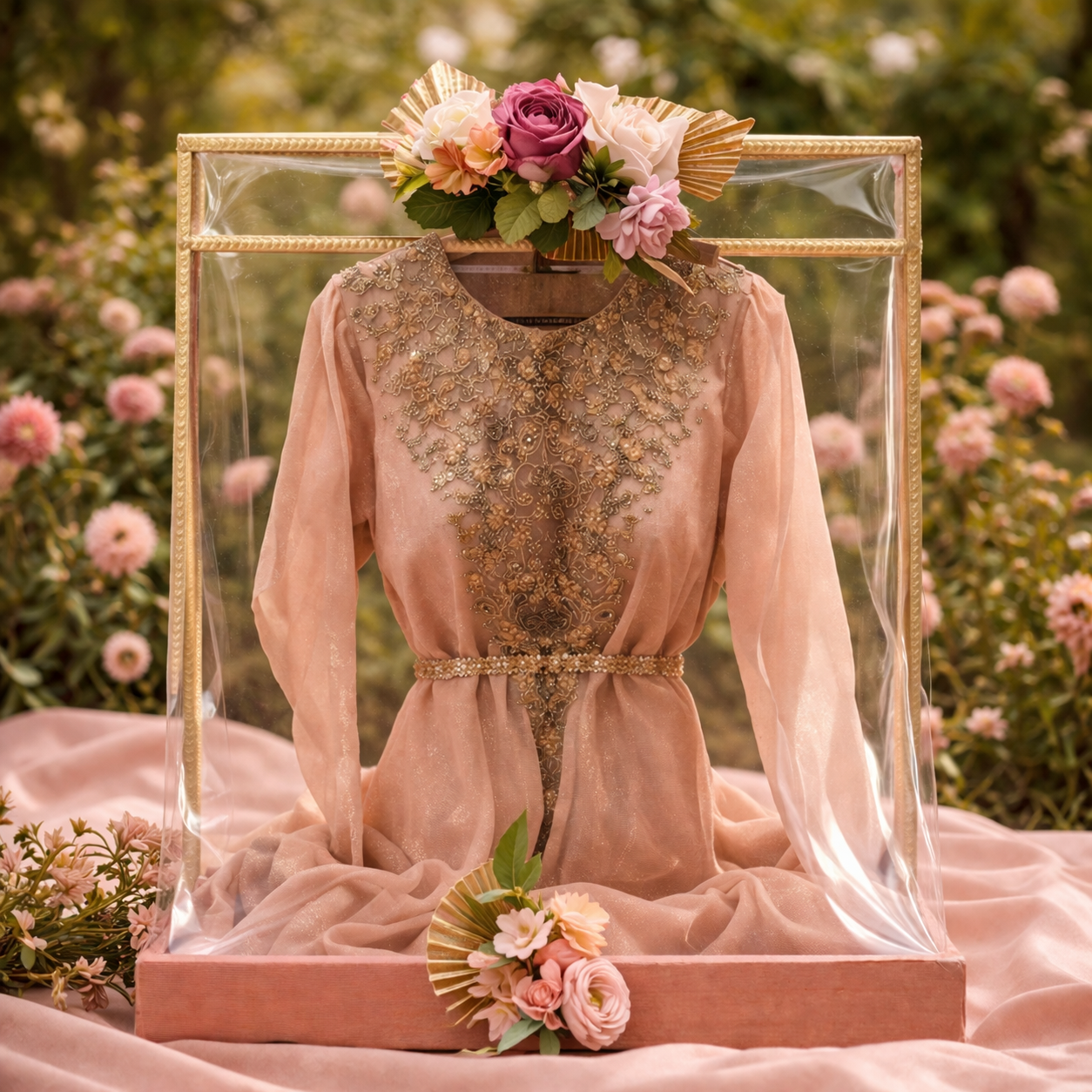 Premium Bridal Outfit Display Tray