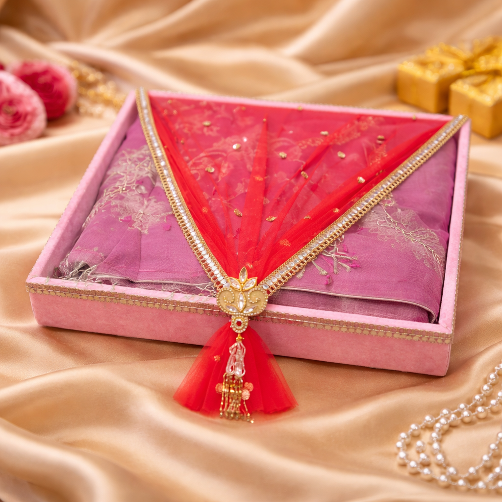 Luxury Bridal Saree Packing Tray