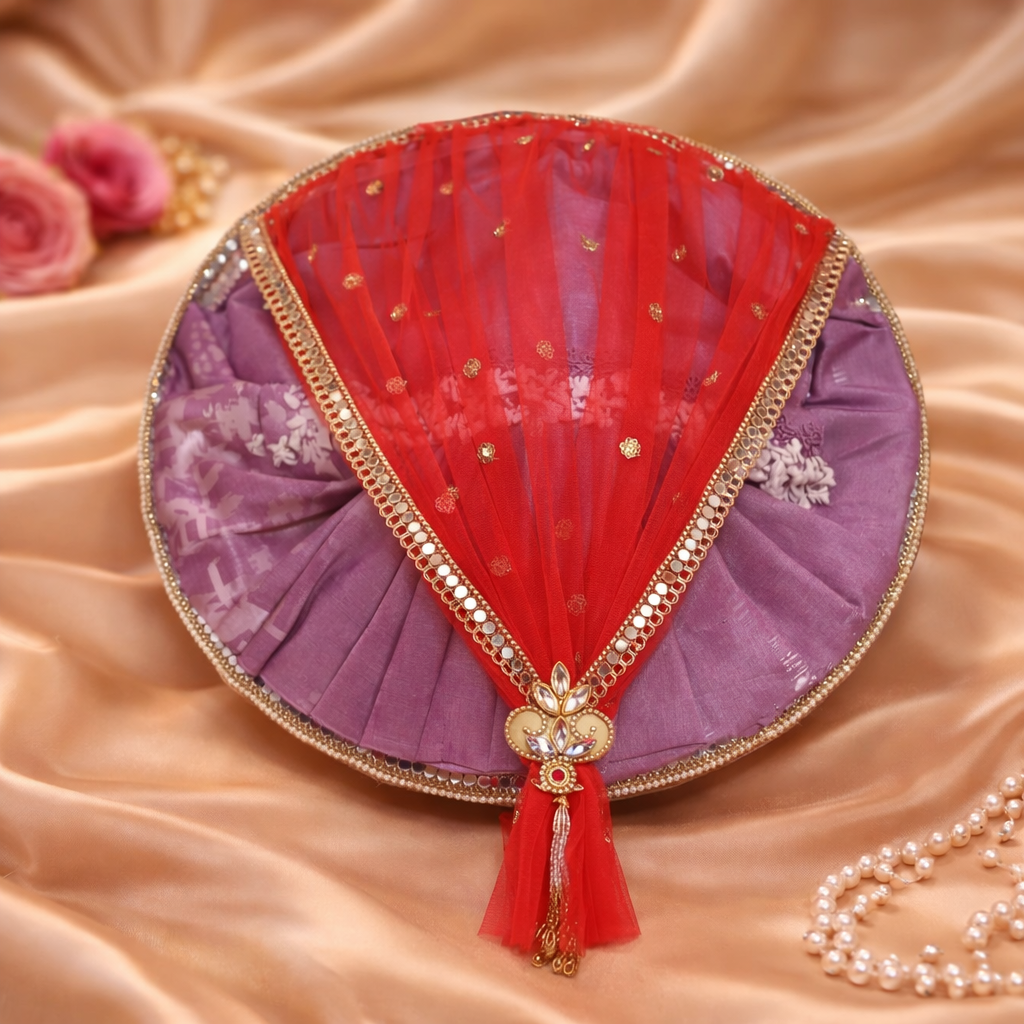 Luxury Wedding Trousseau Round Tray