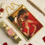Personalized Vintage Brass Frame Gift Hamper