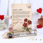 Personalized Vintage Love Scroll & Glass Keepsake Box