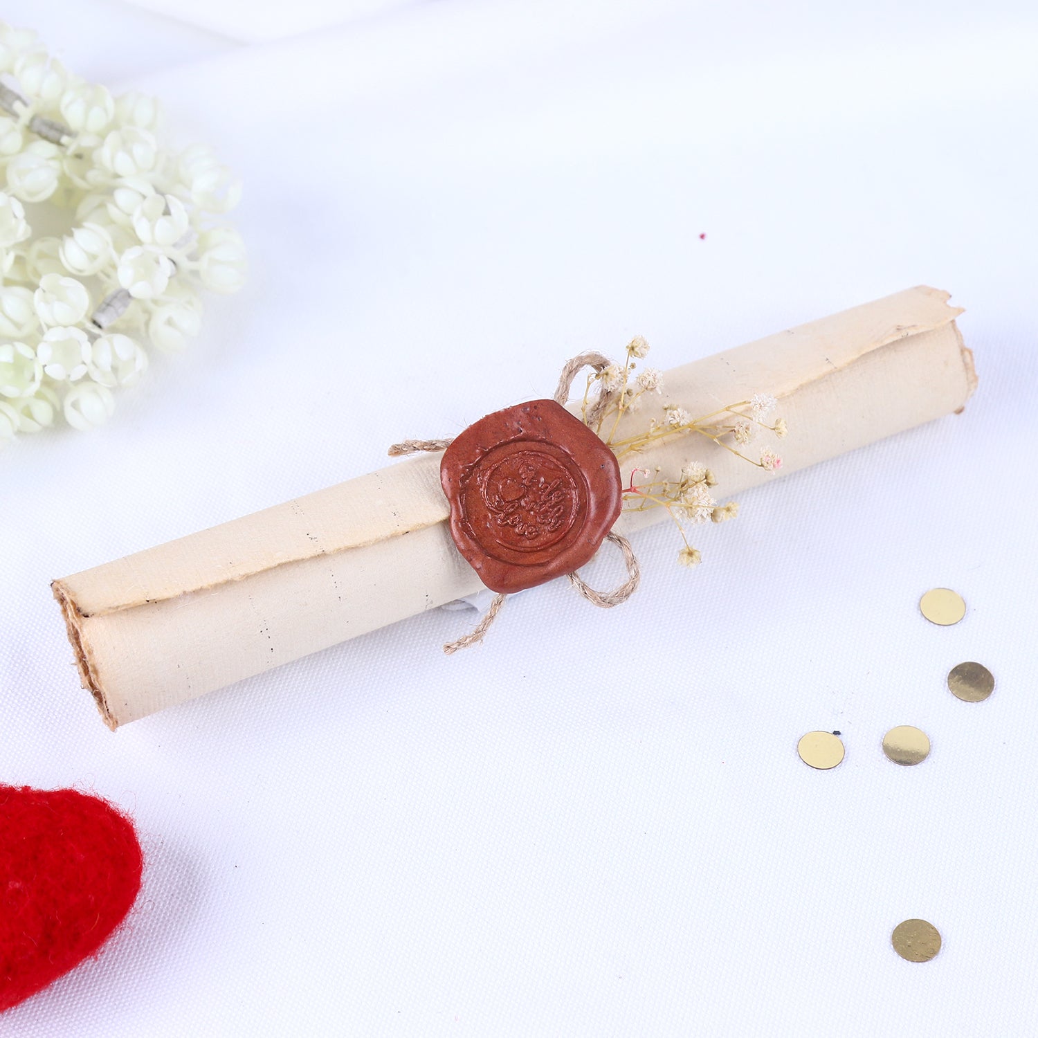 Personalized Vintage Love Scroll & Glass Keepsake Box