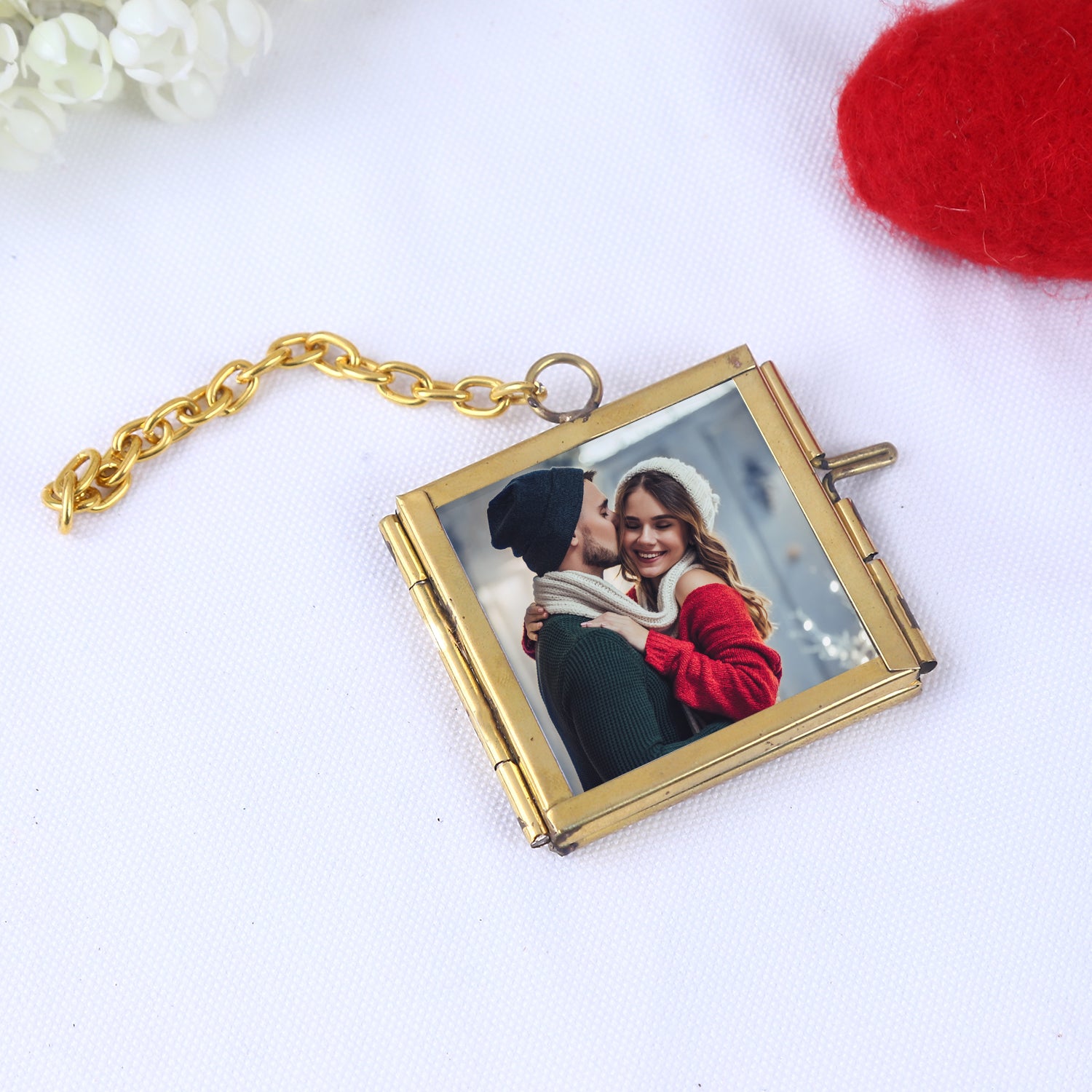 Personalized Vintage Love Scroll & Glass Keepsake Box