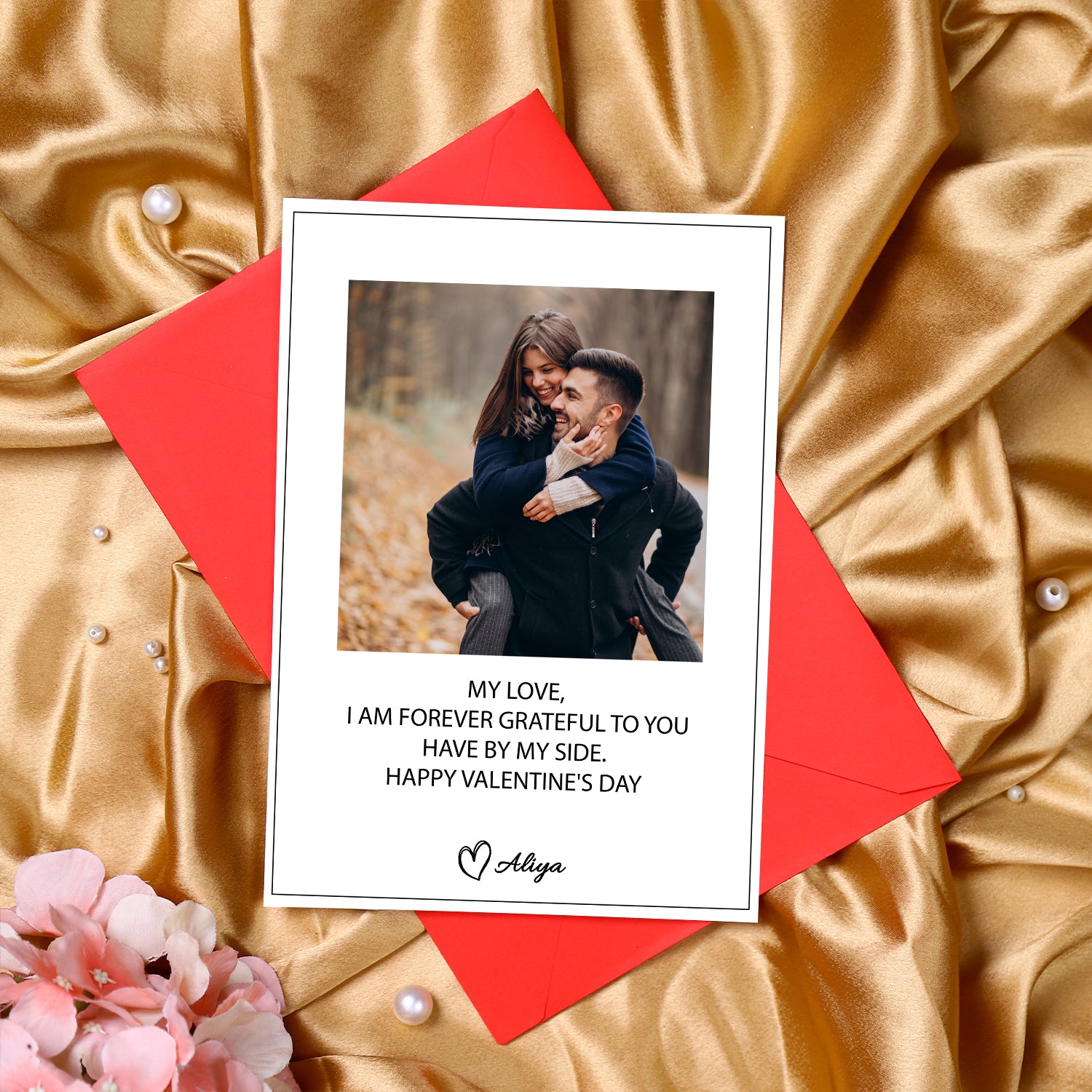 Romantic Pledge Personalized Valentine's Card