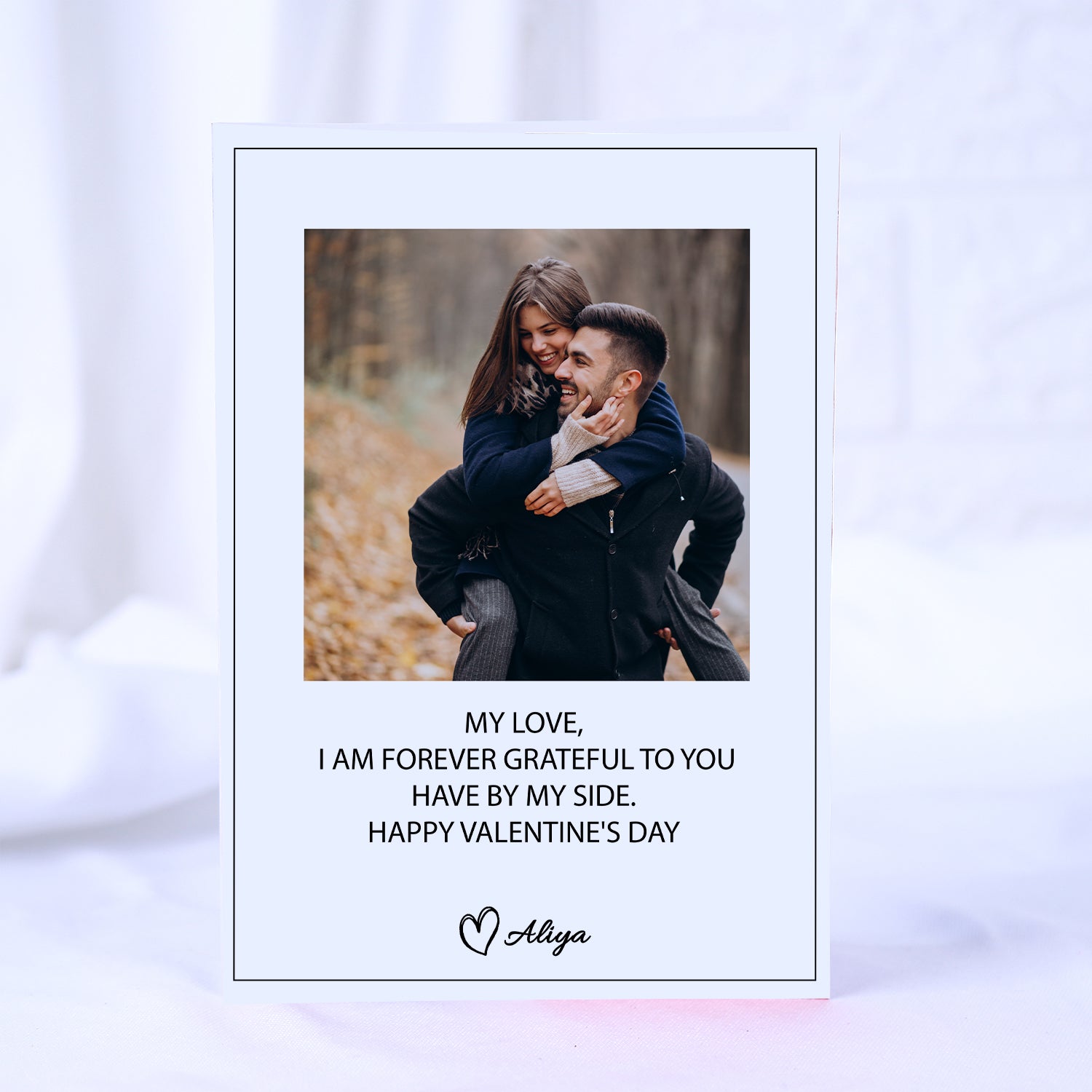 Romantic Pledge Personalized Valentine's Card
