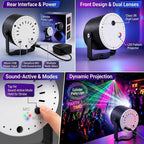 Festive Multicolor 16-Pattern Party Projector Light