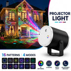 Festive Multicolor 16-Pattern Party Projector Light