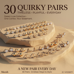 Desert Luxe Collection – 30 Quirky Pairs Stud & Hoop Earring Set