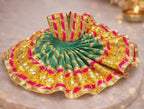 Laddu Gopal Silk Green Designer Dress
